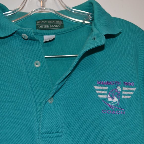 Heavy Weather by Outer Banks (R) U.S.A. Combed Cotton Polo Shirt (S Plus) - Picture 5 of 6